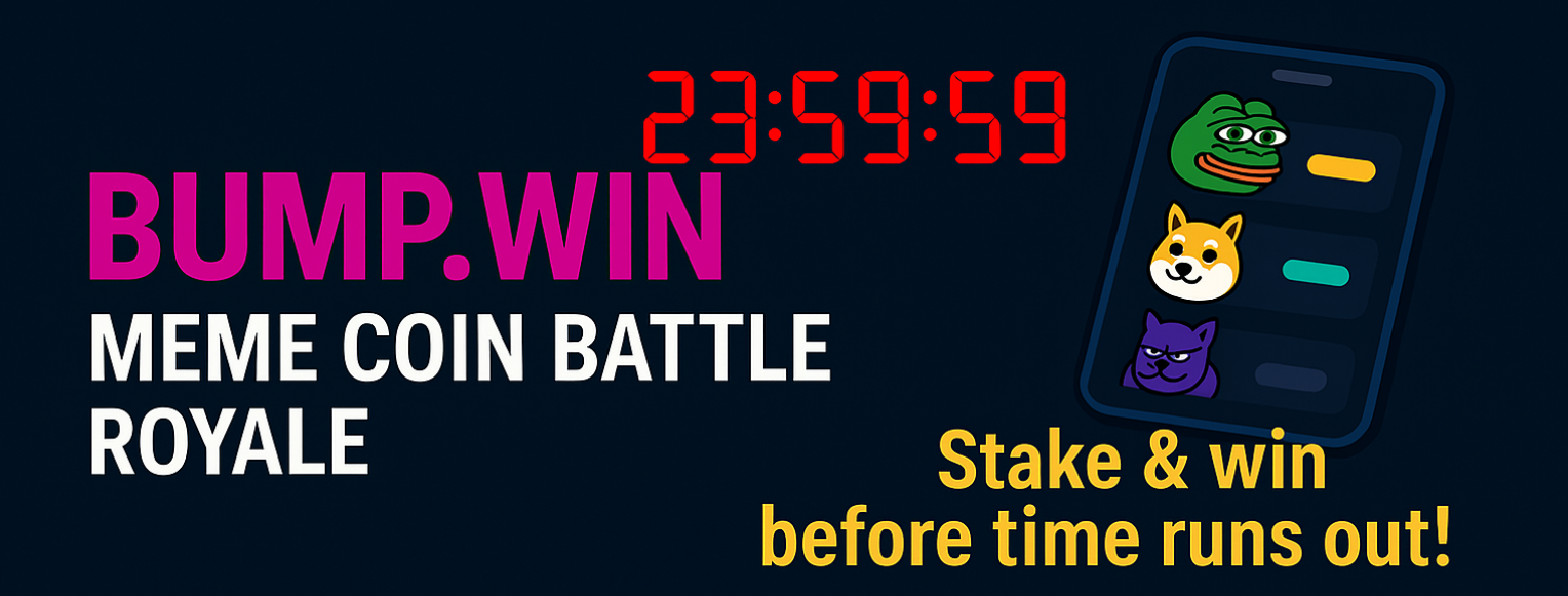 BUMP.WIN - Meme Coin Battle Royale